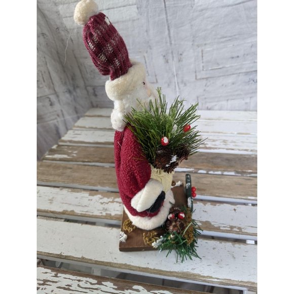 Country Santa Xmas Holly decor home - Picture 6 of 9